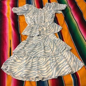 BCBG girls skirt and top